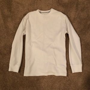 White Thermal Long Sleeved Shirt - Boys